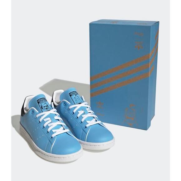ADIDAS STAN SMITH DISNEY ALADDIN Genie Sneaker 5.5Y / 7 Woman Blue White NEW - Picture 8 of 12